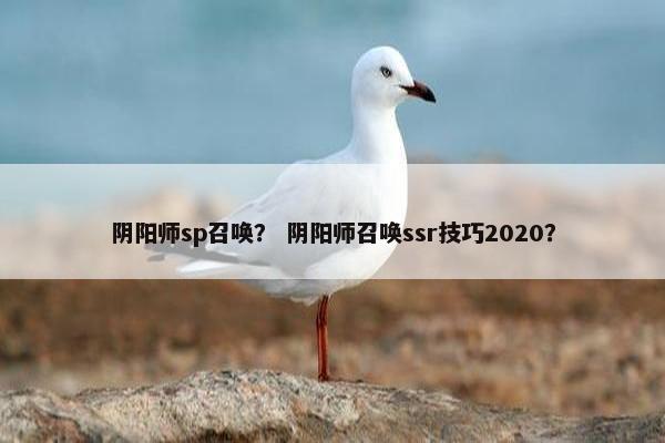 阴阳师sp召唤？ 阴阳师召唤ssr技巧2020？