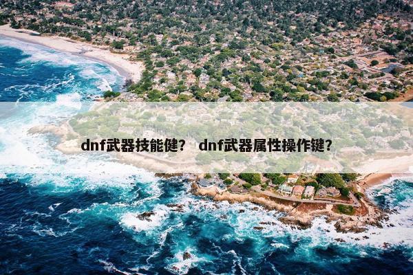 dnf武器技能健？ dnf武器属性操作键？