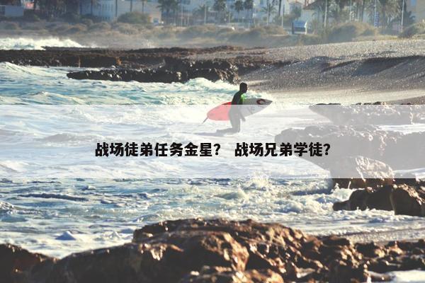 战场徒弟任务金星？ 战场兄弟学徒？