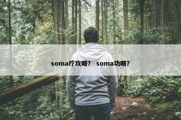 soma疗攻略？ soma功略？
