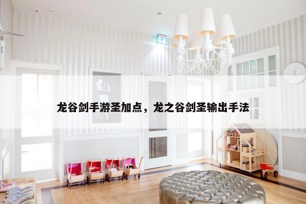 龙谷剑手游圣加点，龙之谷剑圣输出手法
