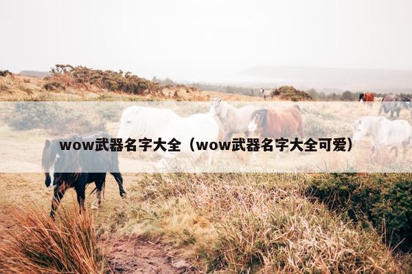 wow武器名字大全（wow武器名字大全可爱）