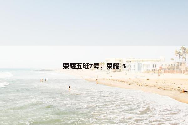 荣耀五班7号，荣耀 5