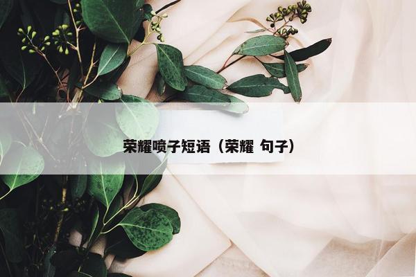 荣耀喷子短语（荣耀 句子）