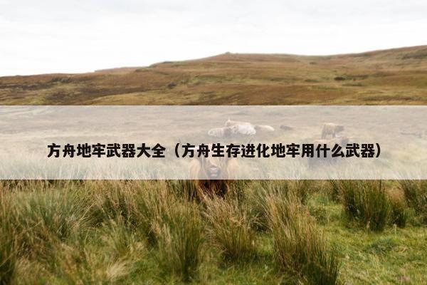 方舟地牢武器大全（方舟生存进化地牢用什么武器）