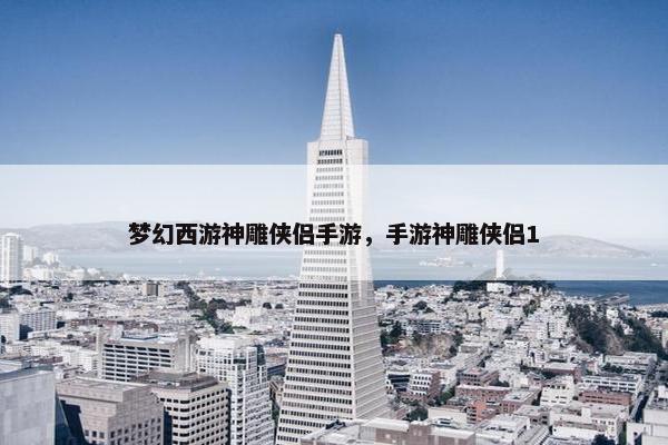 梦幻西游神雕侠侣手游，手游神雕侠侣1