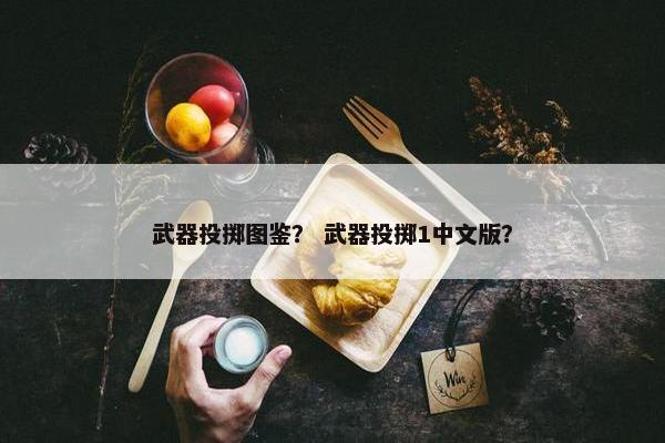 武器投掷图鉴？ 武器投掷1中文版？