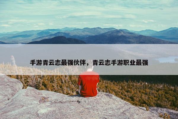 手游青云志最强伙伴，青云志手游职业最强