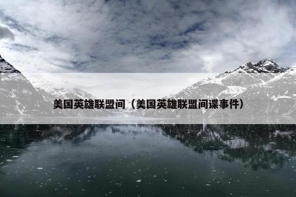 美国英雄联盟间（美国英雄联盟间谍事件）
