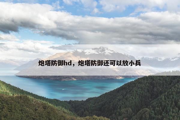 炮塔防御hd，炮塔防御还可以放小兵