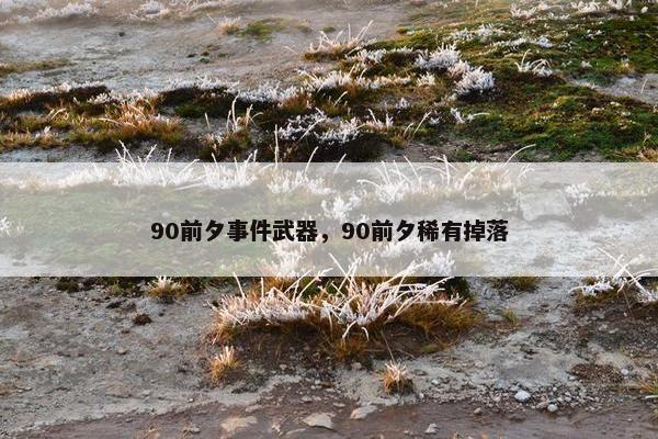 90前夕事件武器，90前夕稀有掉落