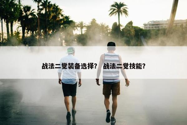 战法二觉装备选择？ 战法二觉技能？