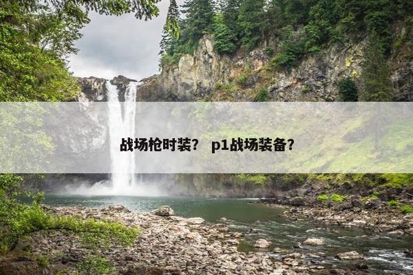 战场枪时装？ p1战场装备？