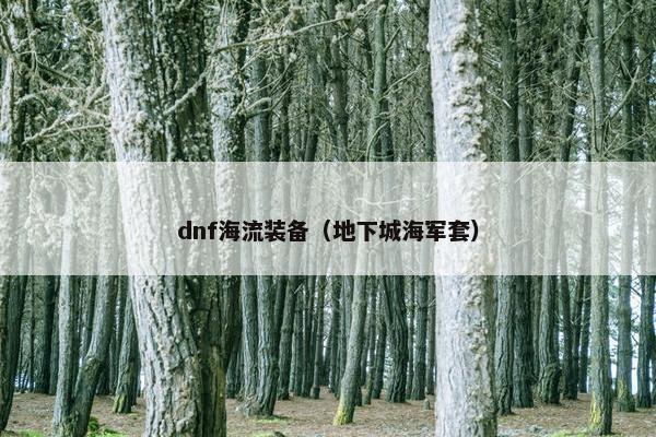 dnf海流装备（地下城海军套）