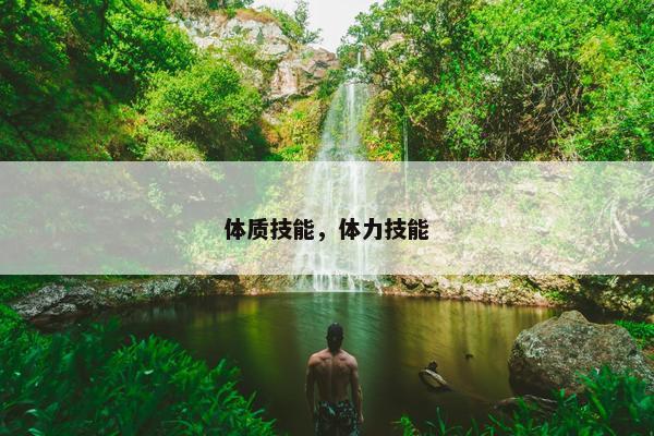 体质技能，体力技能