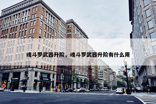 魂斗罗武器升阶，魂斗罗武器升阶有什么用