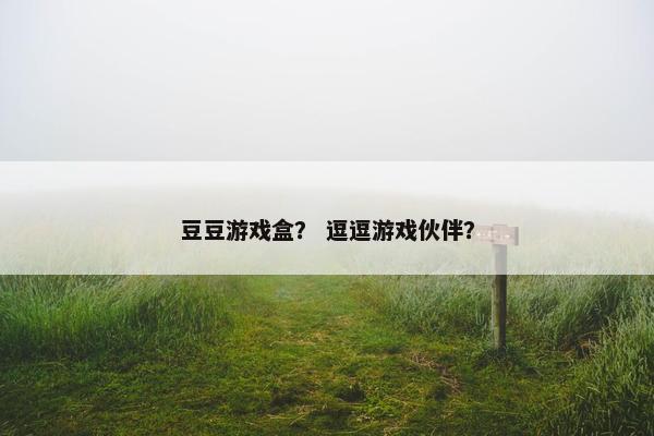 豆豆游戏盒？ 逗逗游戏伙伴？