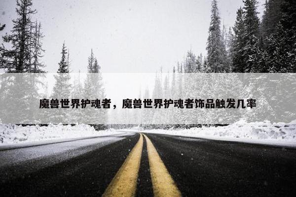 魔兽世界护魂者，魔兽世界护魂者饰品触发几率
