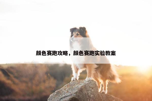 颜色赛跑攻略，颜色赛跑实验教案
