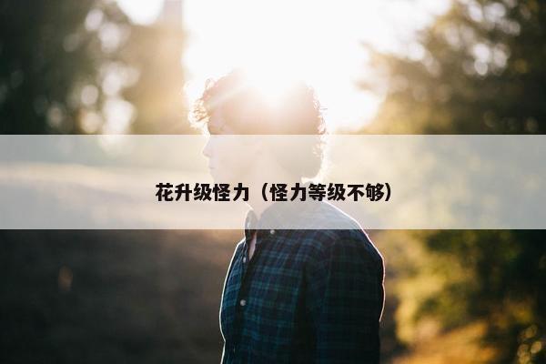 花升级怪力（怪力等级不够）