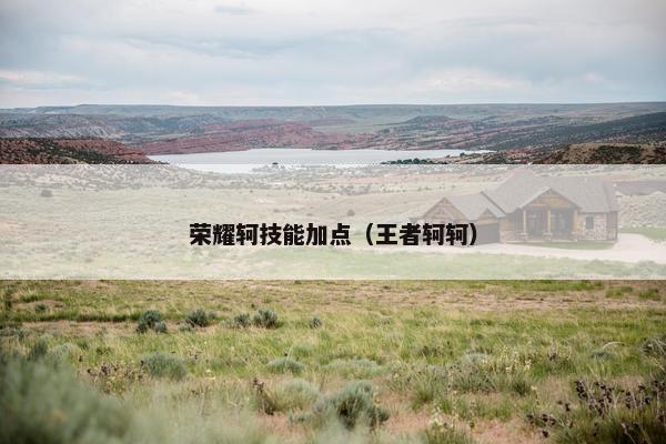 荣耀轲技能加点（王者轲轲）