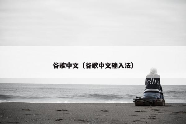 谷歌中文（谷歌中文输入法）