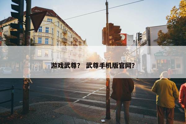 游戏武尊？ 武尊手机版官网？