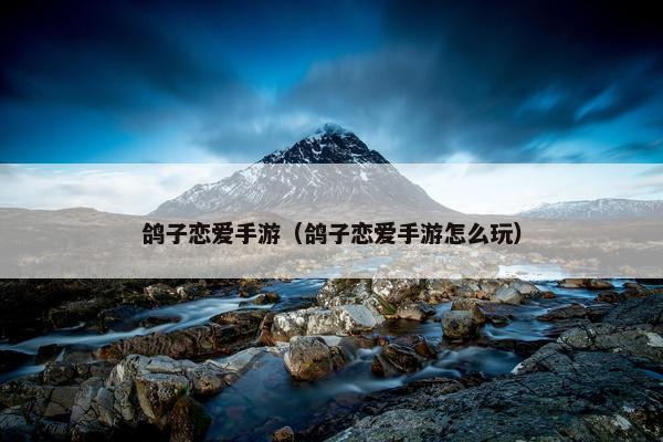 鸽子恋爱手游（鸽子恋爱手游怎么玩）