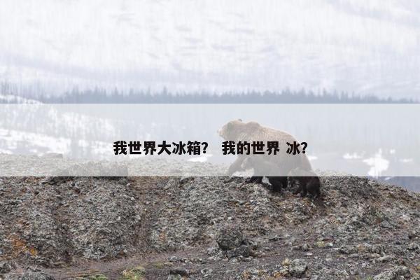 我世界大冰箱？ 我的世界 冰？