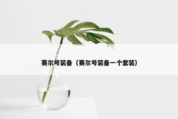 赛尔号装备（赛尔号装备一个套装）