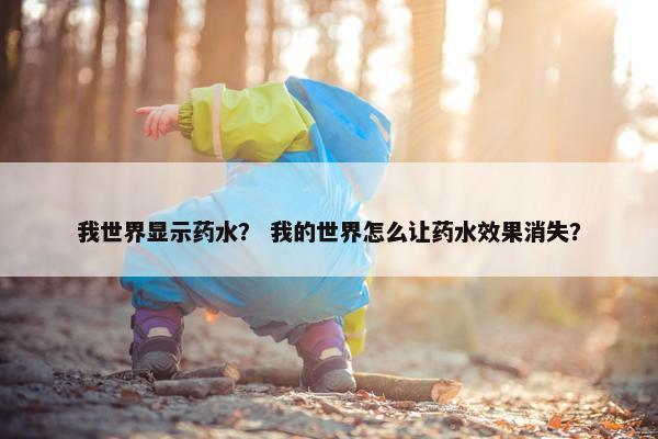 我世界显示药水？ 我的世界怎么让药水效果消失？
