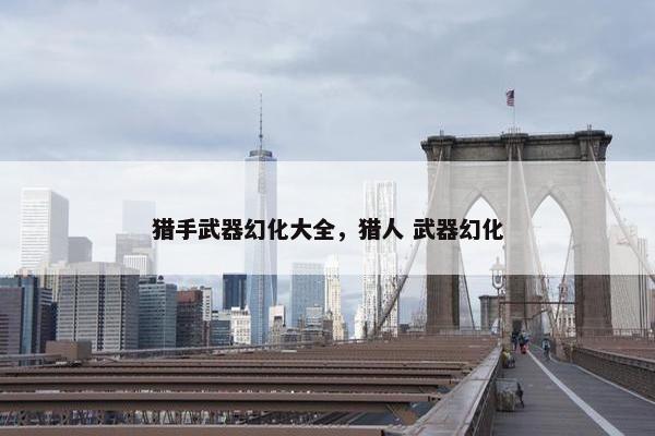 猎手武器幻化大全，猎人 武器幻化