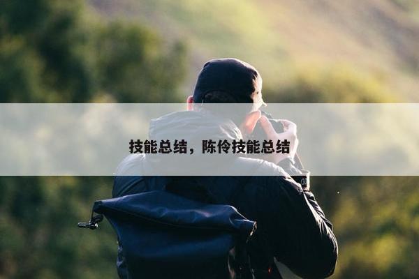 技能总结，陈伶技能总结