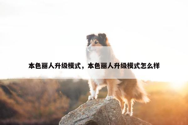 本色丽人升级模式，本色丽人升级模式怎么样