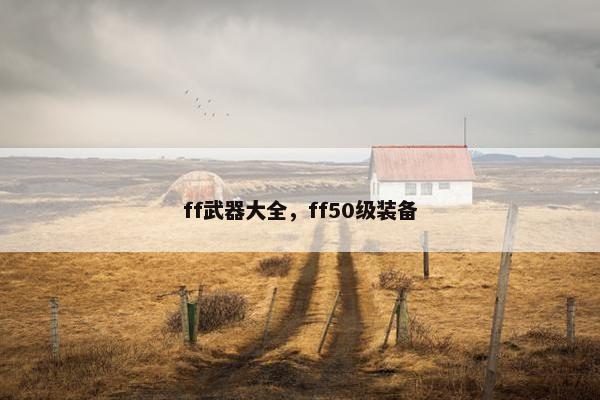 ff武器大全，ff50级装备