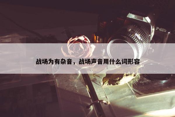 战场为有杂音，战场声音用什么词形容