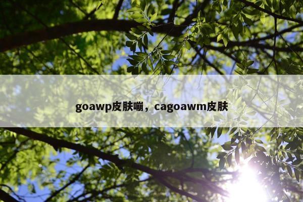 goawp皮肤嘣，cagoawm皮肤