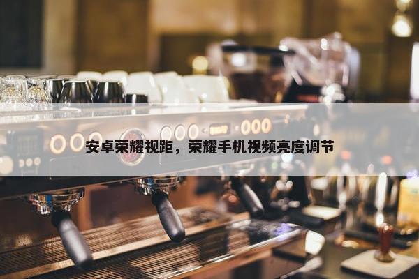 安卓荣耀视距，荣耀手机视频亮度调节
