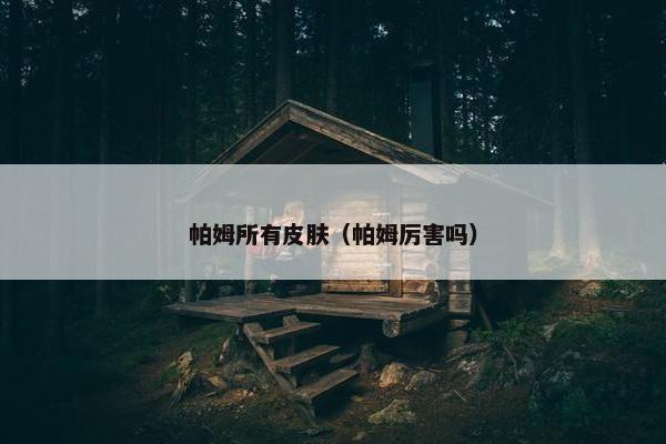 帕姆所有皮肤（帕姆厉害吗）