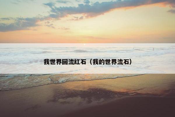 我世界回流红石（我的世界流石）