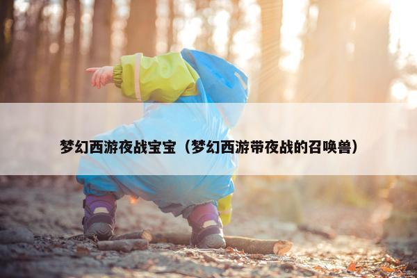 梦幻西游夜战宝宝（梦幻西游带夜战的召唤兽）