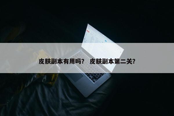 皮肤副本有用吗？ 皮肤副本第二关？