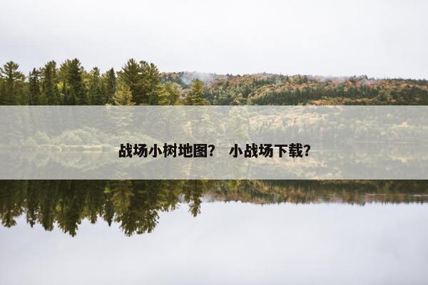 战场小树地图？ 小战场下载？