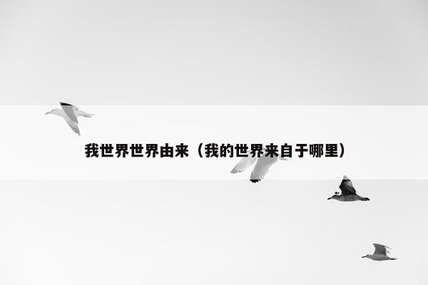 我世界世界由来（我的世界来自于哪里）