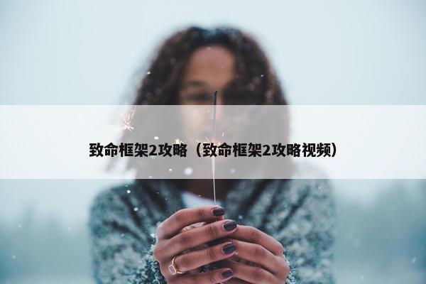 致命框架2攻略（致命框架2攻略视频）