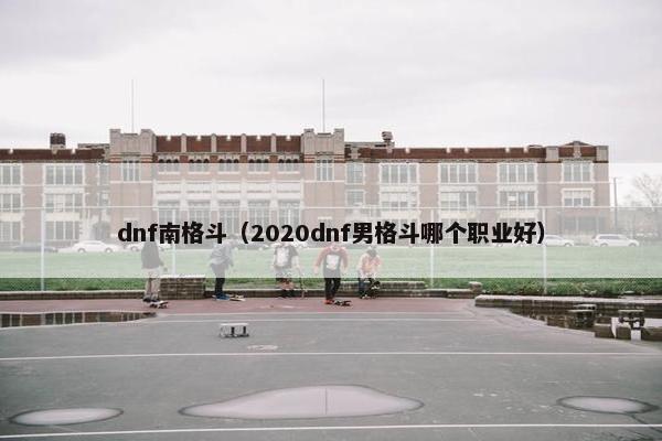 dnf南格斗（2020dnf男格斗哪个职业好）