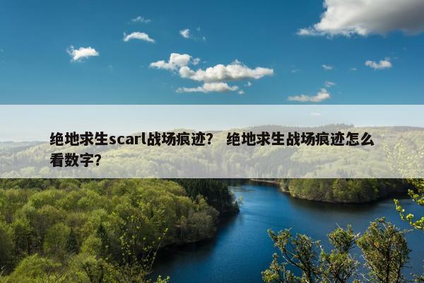 绝地求生scarl战场痕迹？ 绝地求生战场痕迹怎么看数字？
