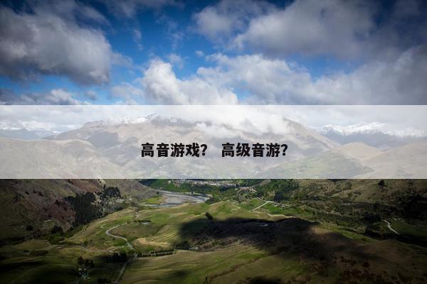 高音游戏？ 高级音游？