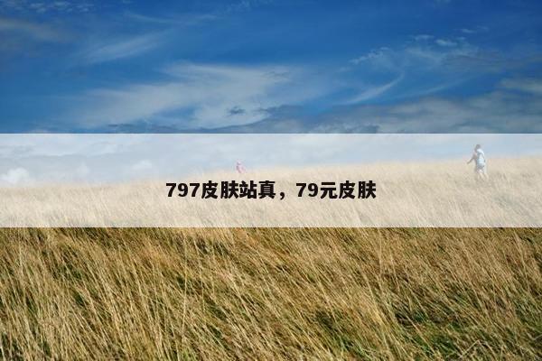 797皮肤站真，79元皮肤