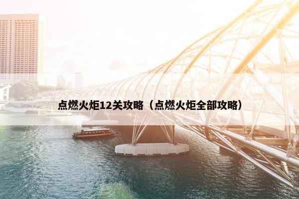 点燃火炬12关攻略（点燃火炬全部攻略）